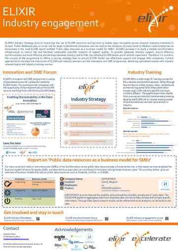 Poster on industry engagement
